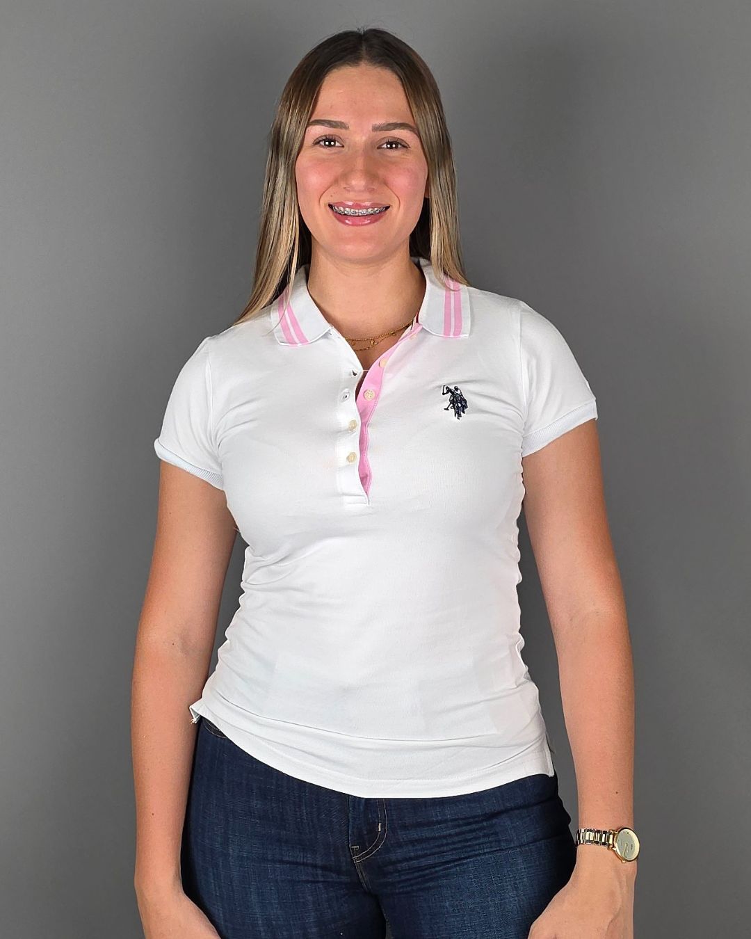 POLO U.S. POLO ASSN BLANCA PARA DAMA
