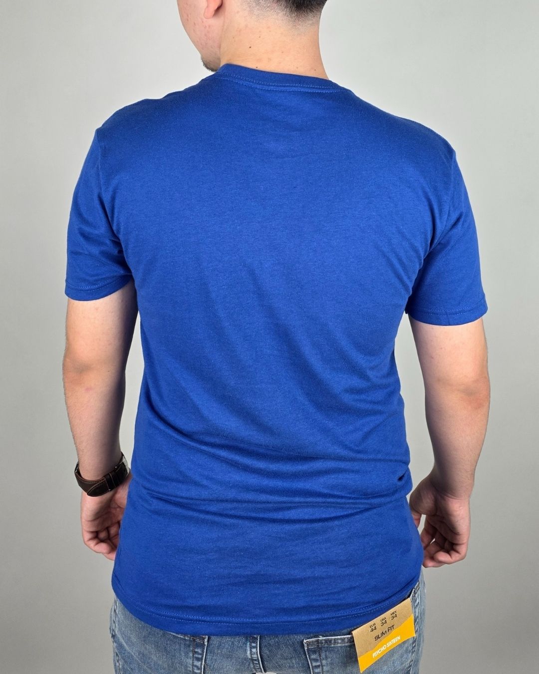 CAMISETA NIKE AZUL ESTAMPADA PARA CABALLERO