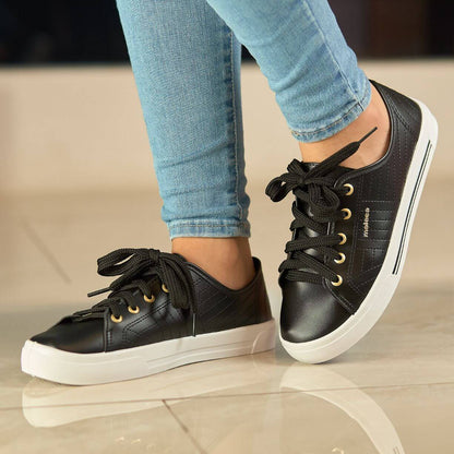 TENNIS MOLECA NEGRA PARA DAMA
