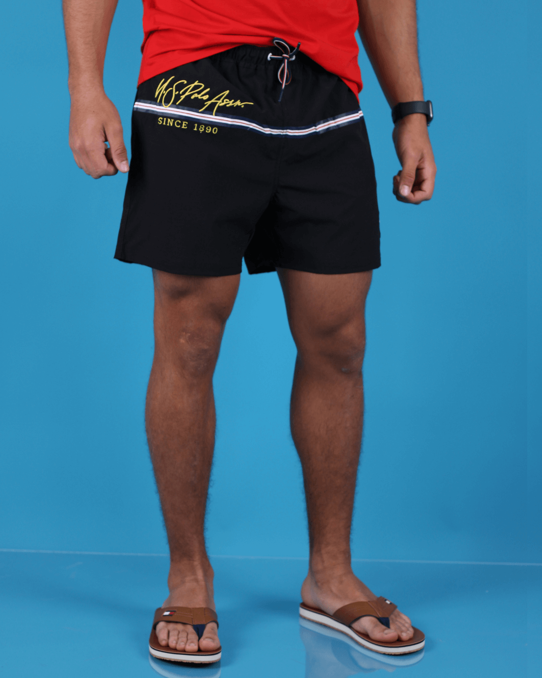 BAÑADOR US POLO NEGRO PARA CABALLERO