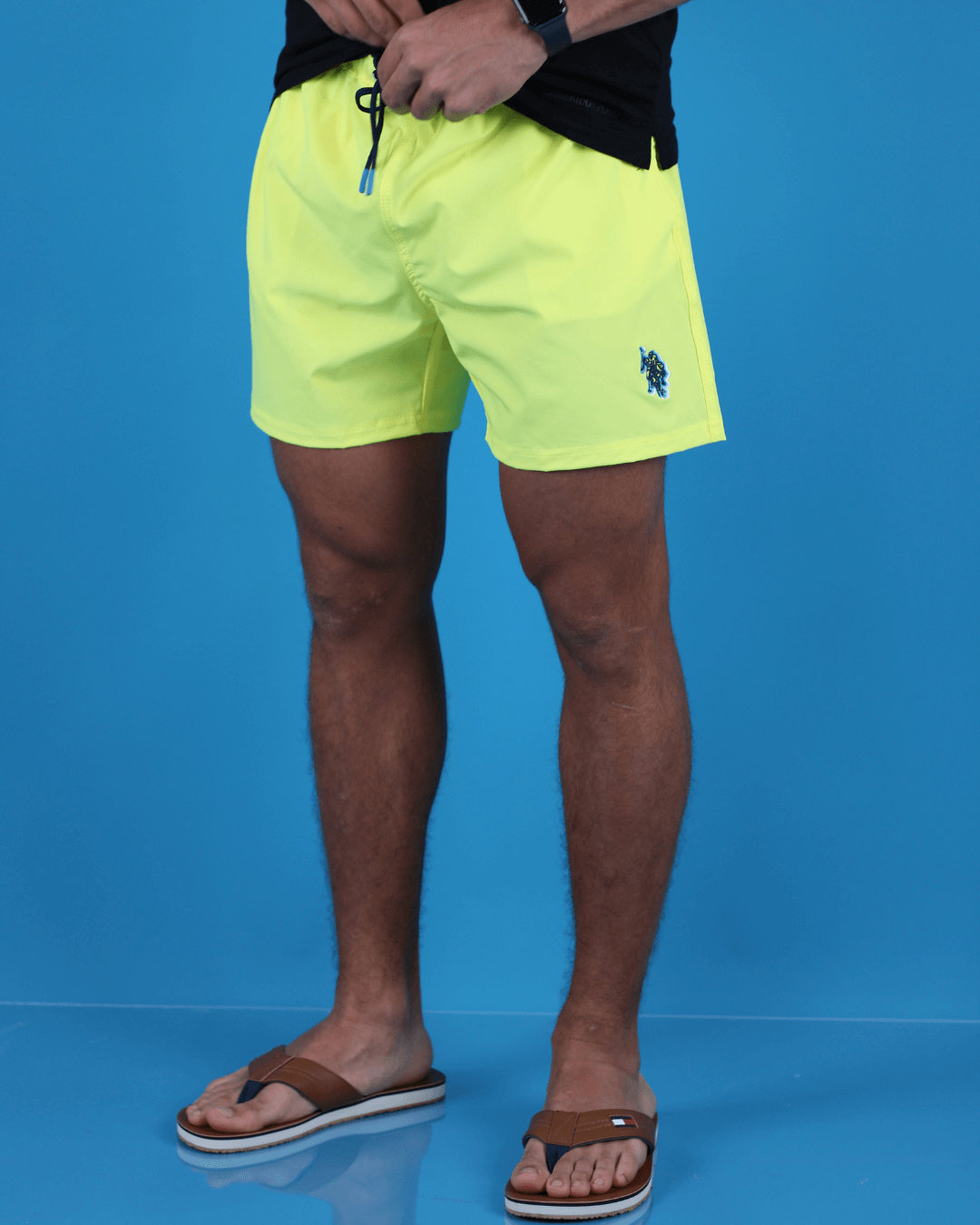 BAÑADOR US POLO AMARILLO PARA CABALLERO