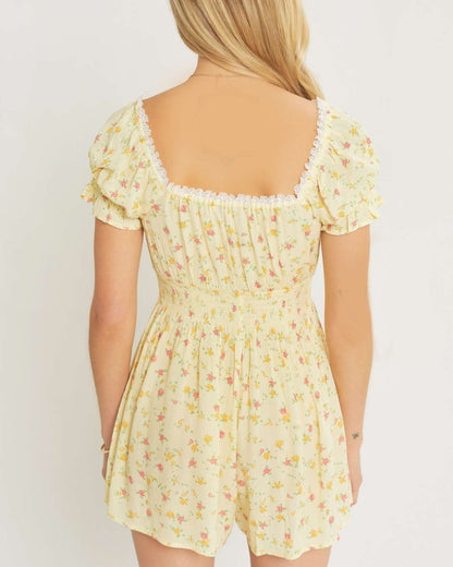 VESTIDO LOVE TREE CORTO AMARILLO PARA DAMA
