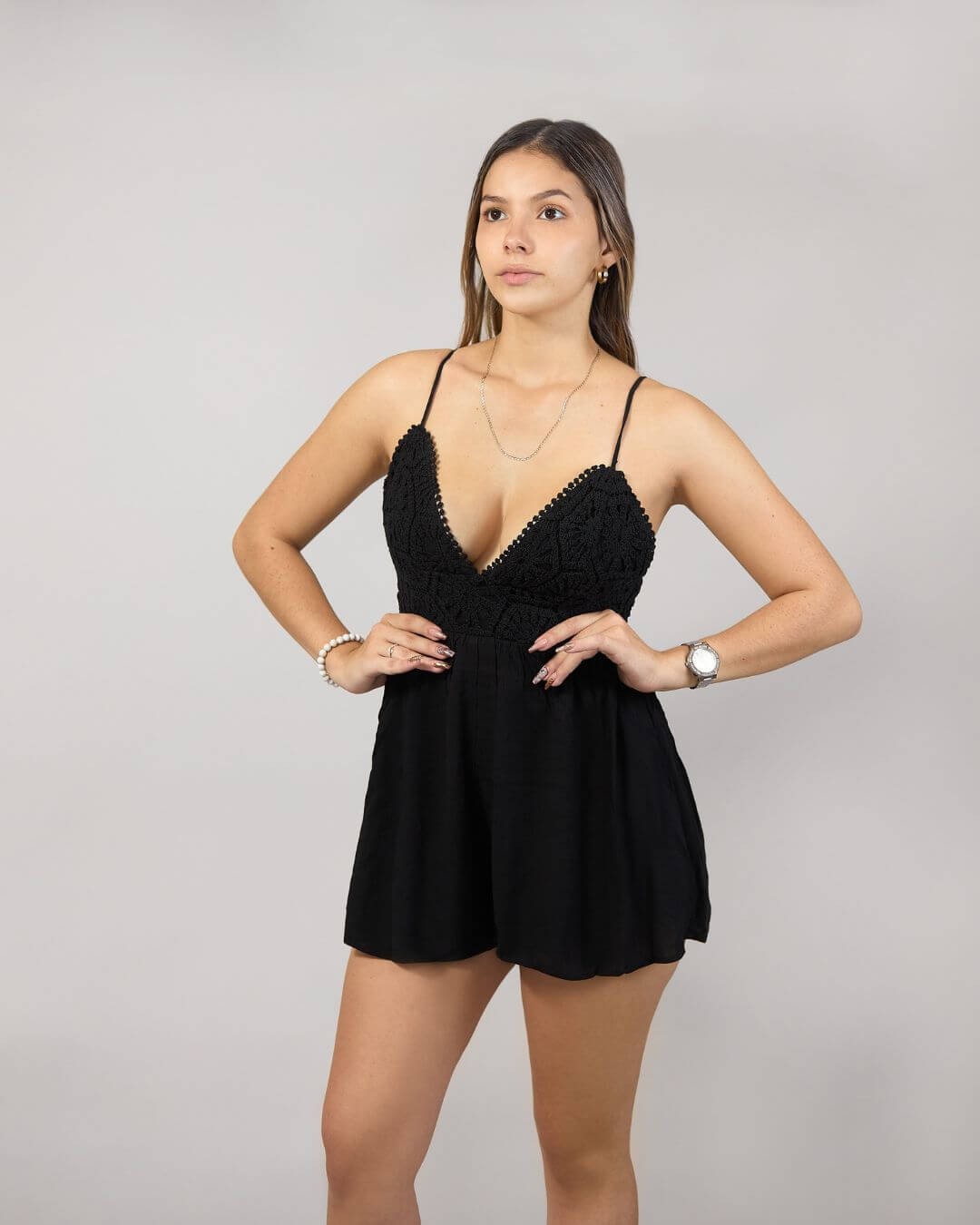 ENTERIZO LOVE TREE NEGRO PARA DAMA