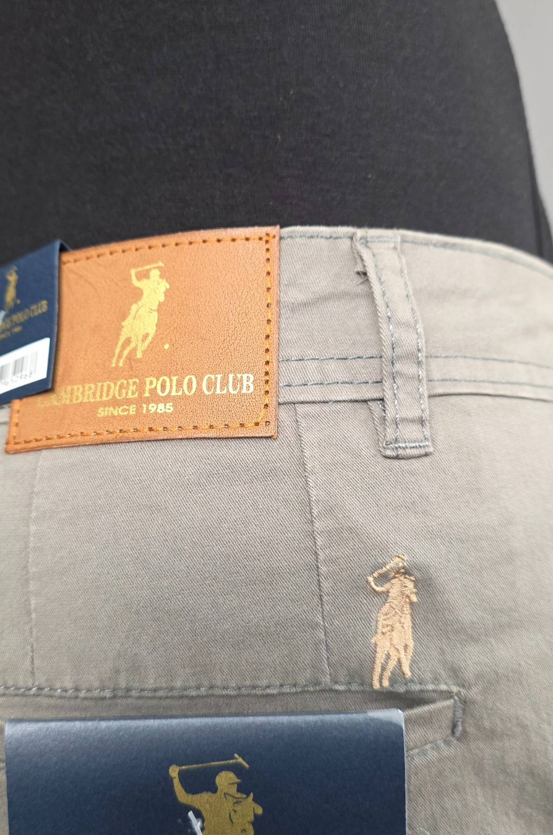SHORT CAMBRIDGE POLO GRIS PARA CABALLERO