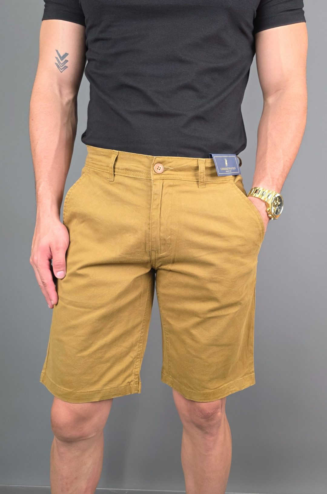 SHORT CAMBRIDGE POLO KAKI PARA CABALLERO