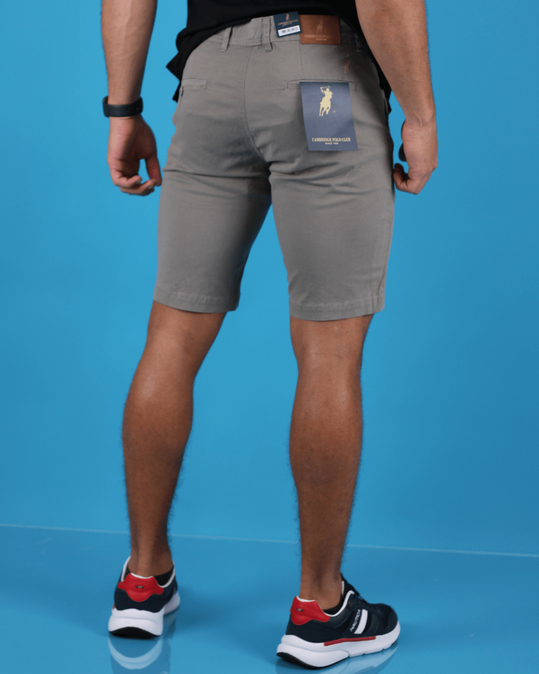 SHORT CAMBRIDGE POLO GRIS