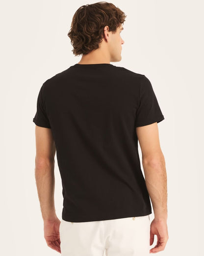 CAMISETA NAUTICA NEGRA PARA CABALLERO