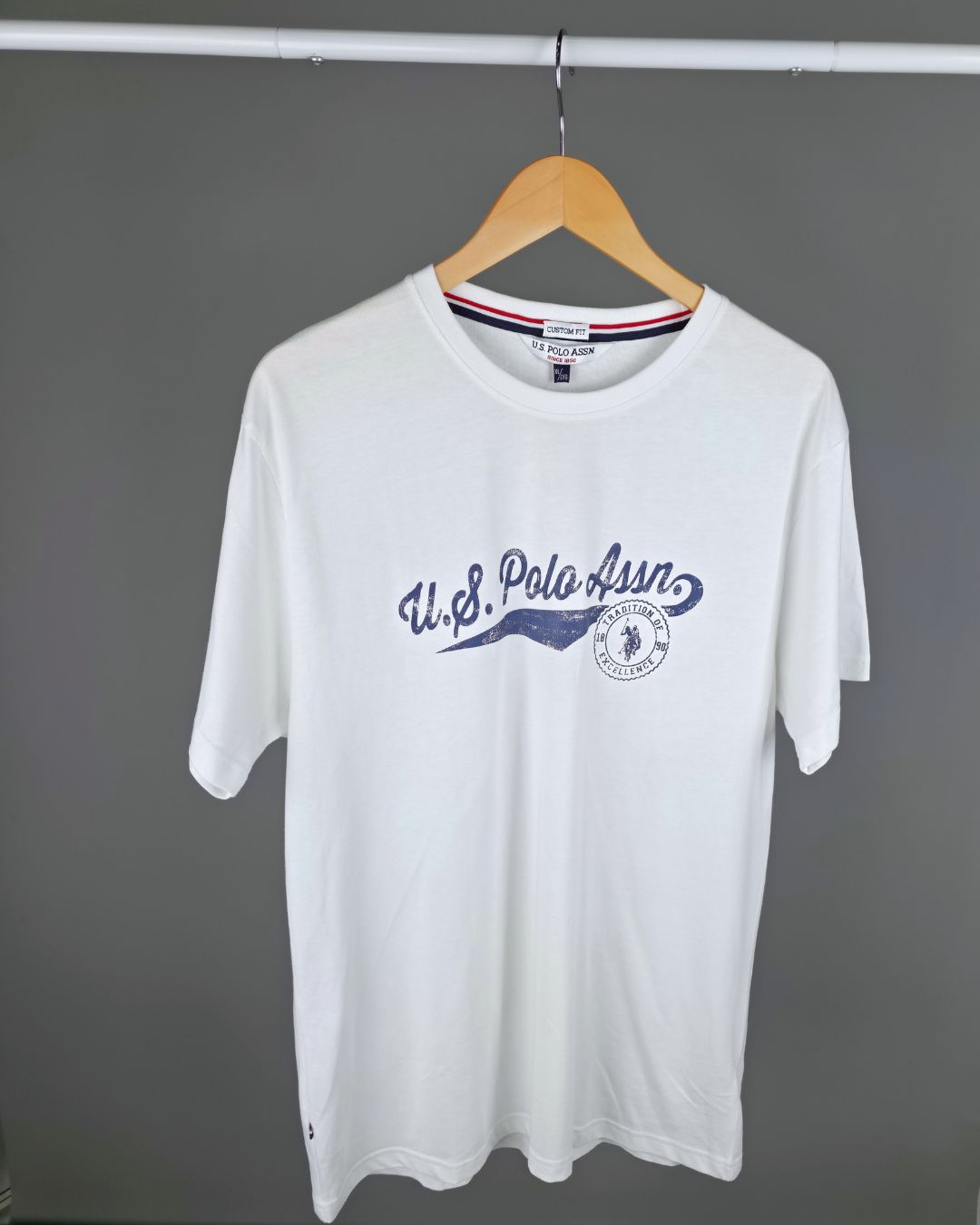 CAMISETA U.S. POLO ASSN DE HOMBRE BLANCA