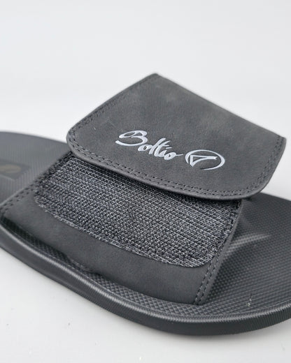 SANDALIA BOLTIO NEGRA  PARA CABALLERO