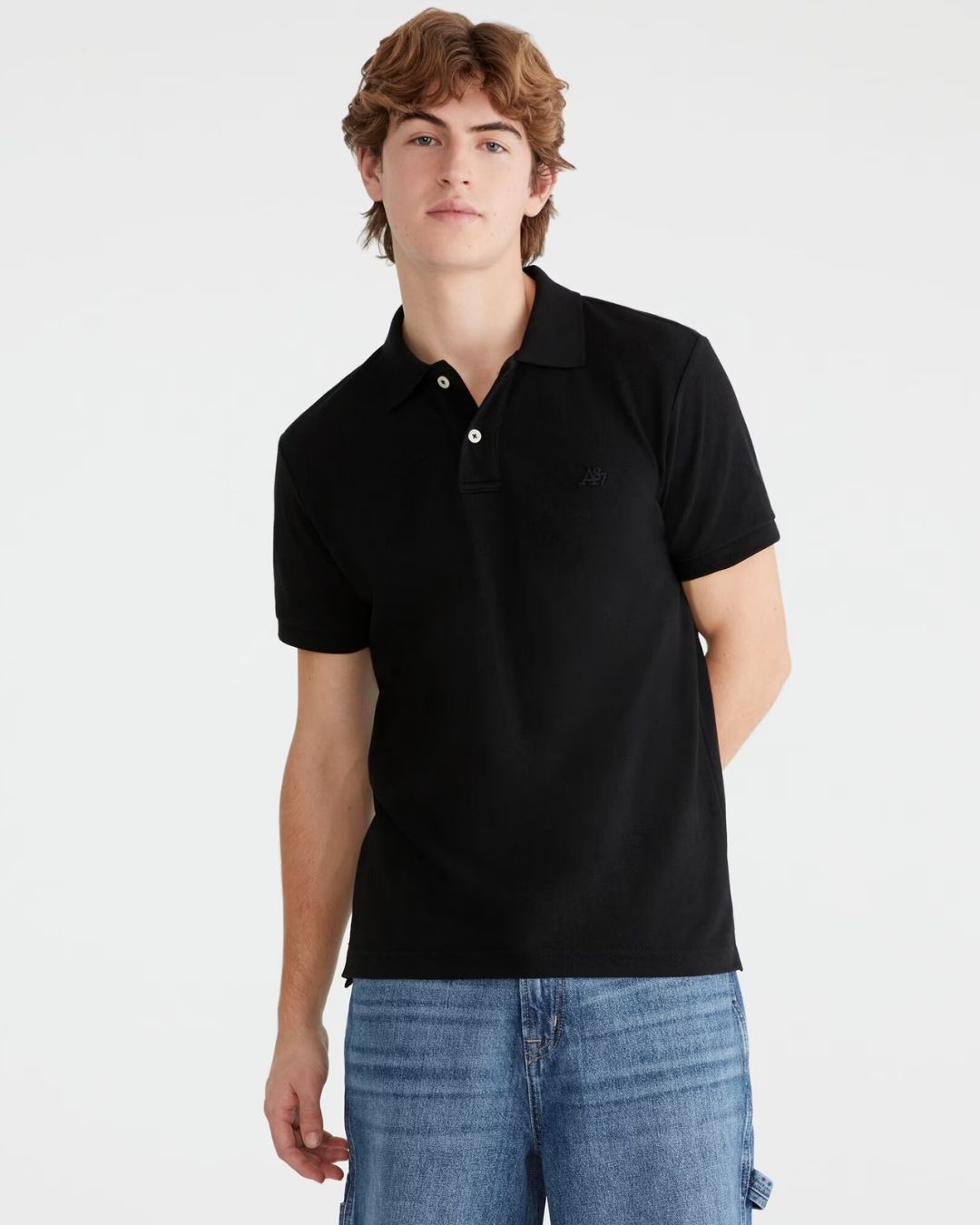 POLO AEROPOSTALE DE CABALLERO NEGRA