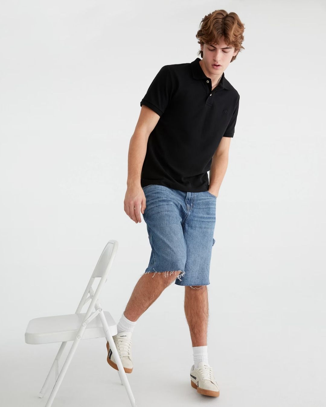POLO AEROPOSTALE DE CABALLERO NEGRA