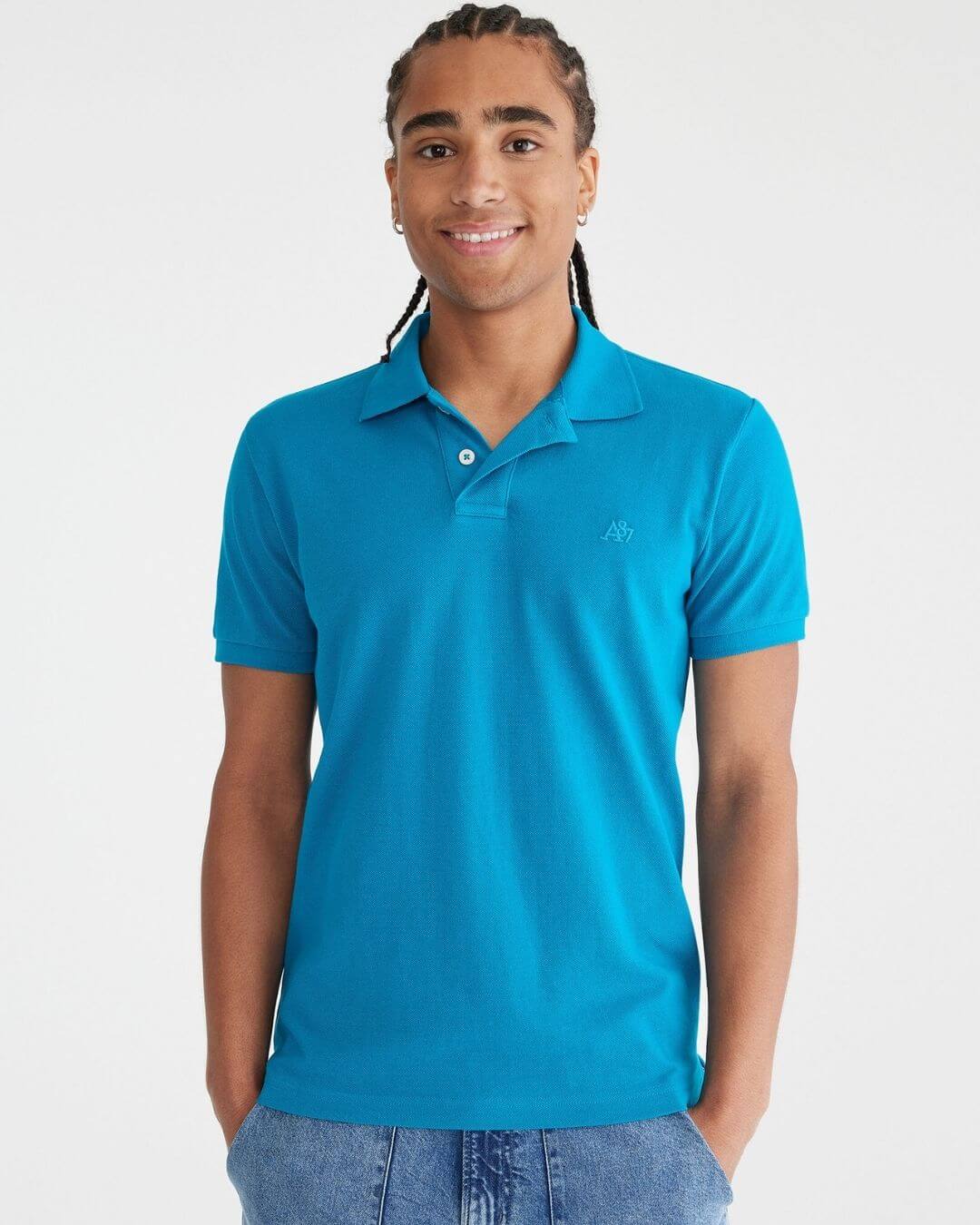 POLO AEROPOSTALE DE HOMBRE AZUL