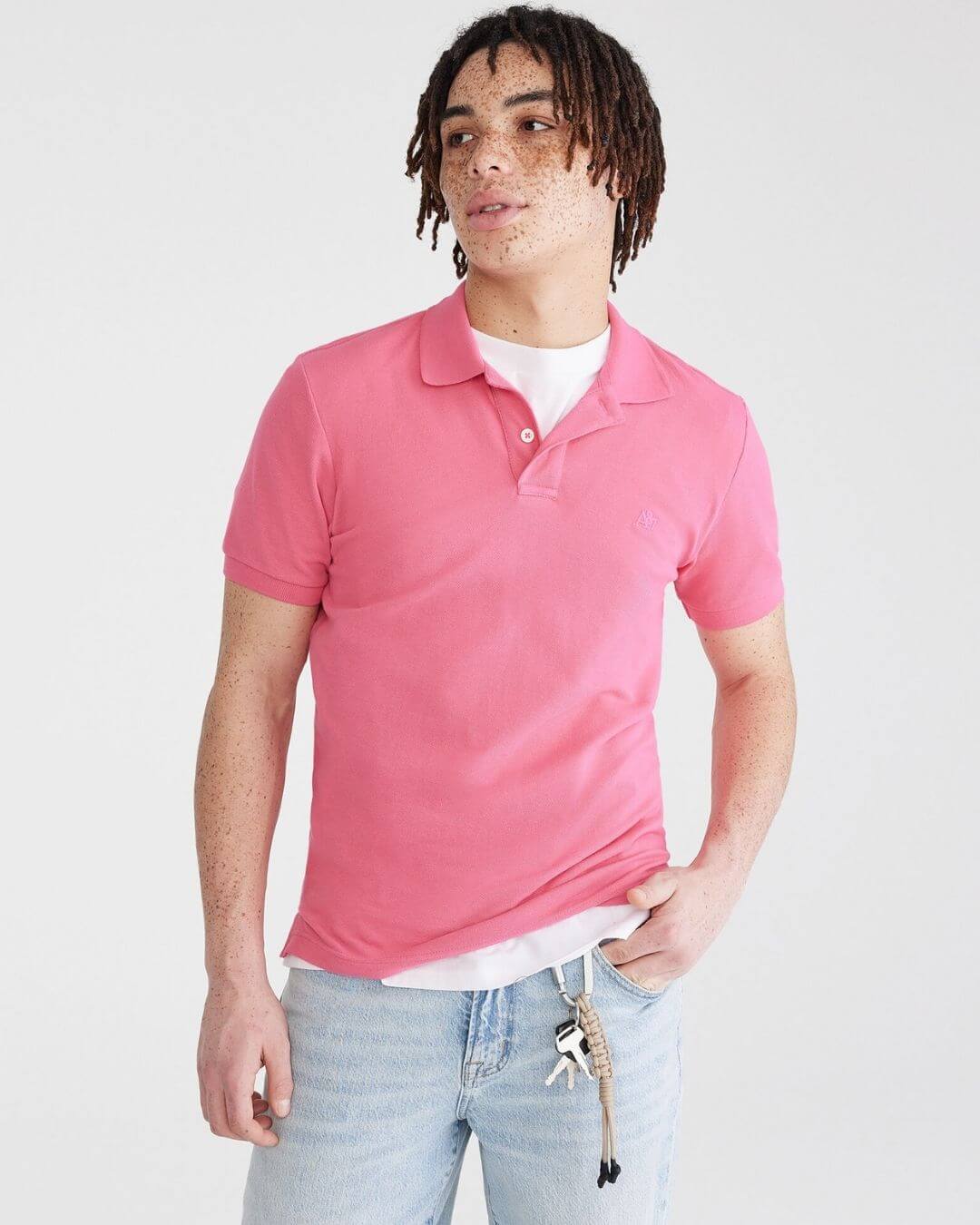 POLO AEROPOSTALE DE HOMBRE ROSA