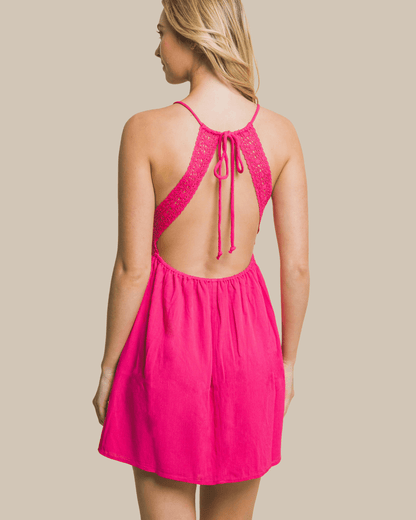 VESTIDO LOVE TREE FUCSIA