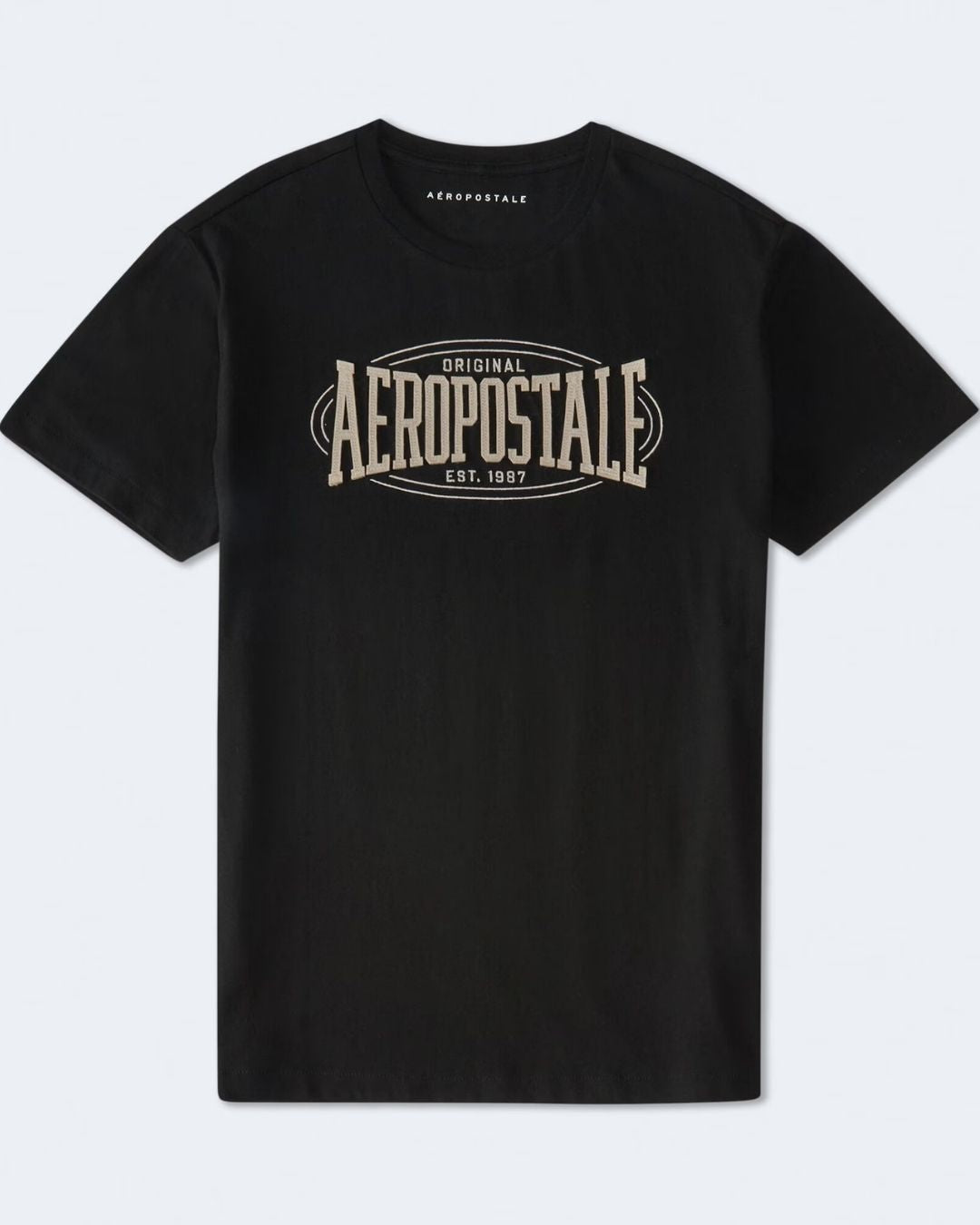 CAMISETA AEROPOSTALE NEGRA PARA CABALLERO