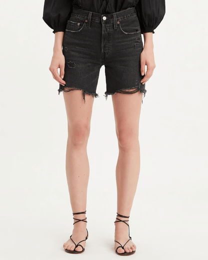 SHORT LEVIS DE MUJER 501 GRIS OSCURO