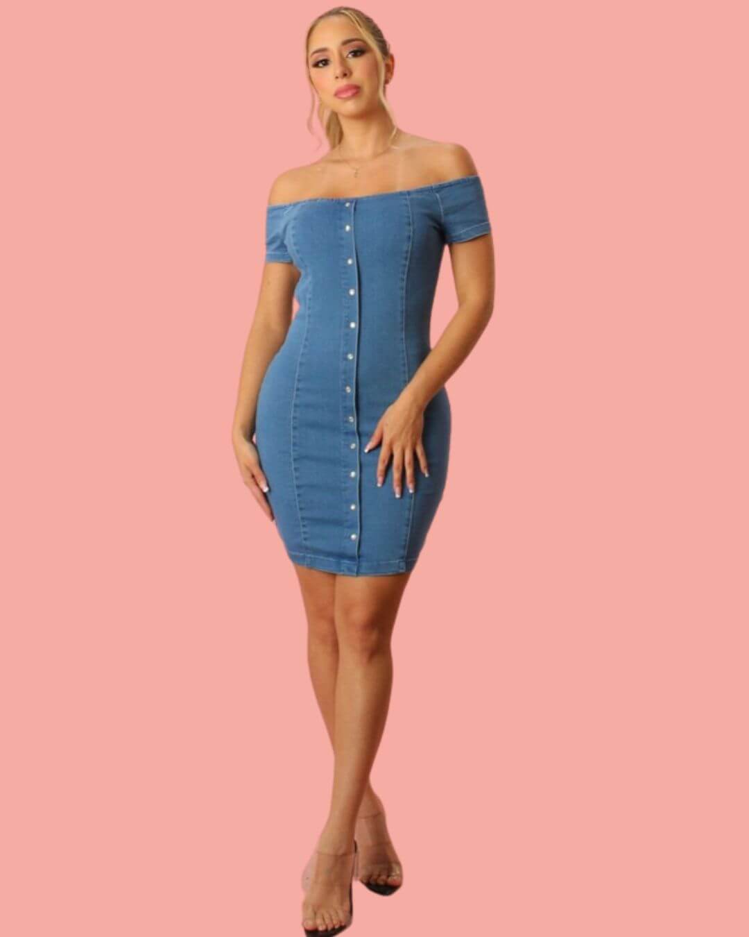 VESTIDO WTD CELESTE