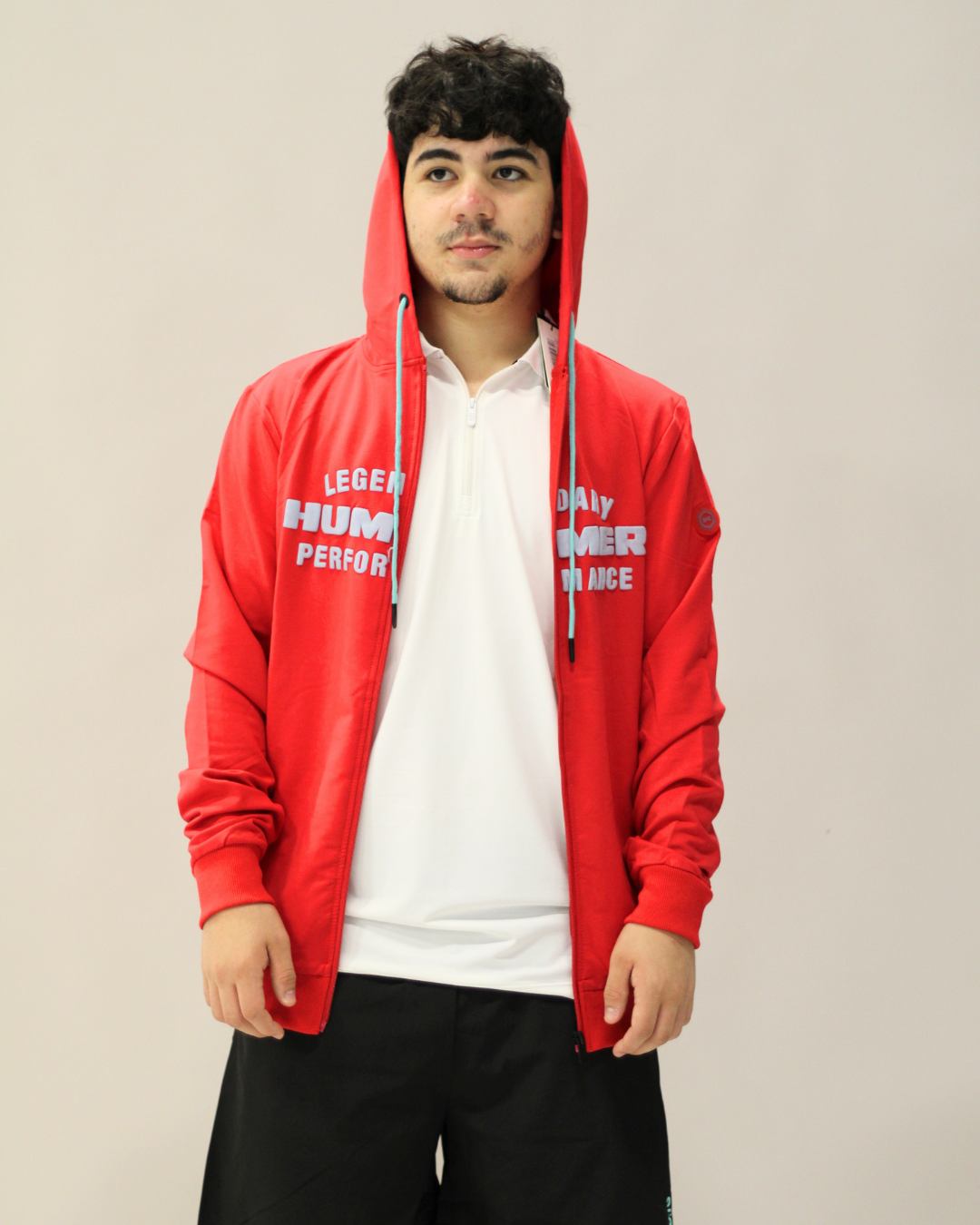 ABRIGO DE HOMBRE HUMMER ROJO