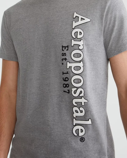 CAMISETA AEROPOSTALE GRIS PARA CABALLERO