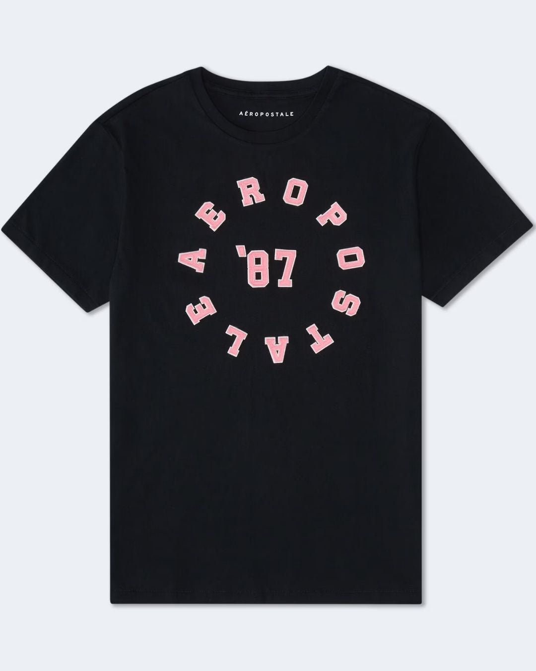 CAMISETA AEROPOSTALE NEGRA PARA CABALLERO