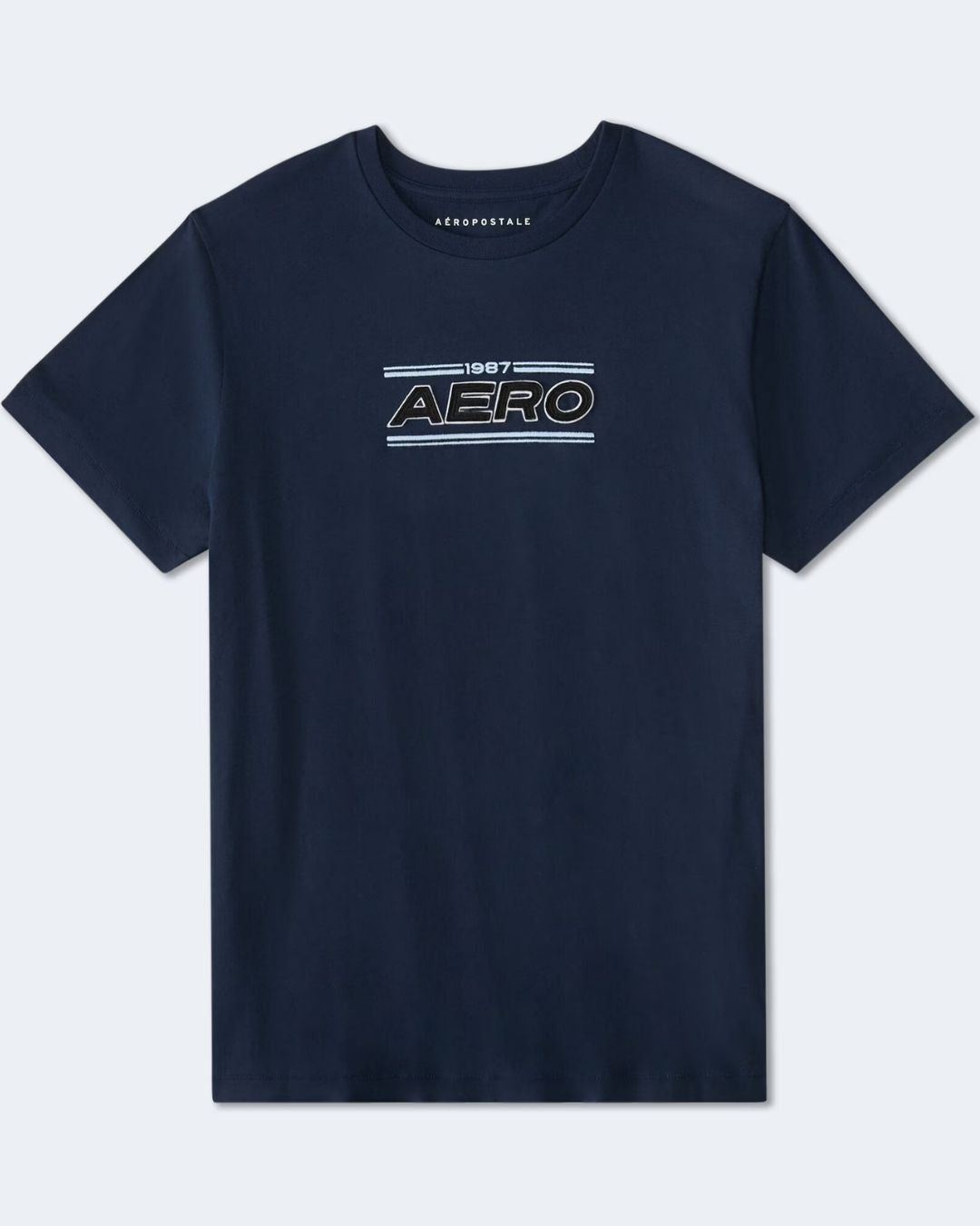 CAMISETA AEROPOSTALE AZUL OSCURO PARA CABALLERO