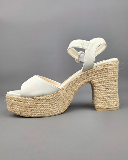 SANDALIA DE MUJER BLANCA