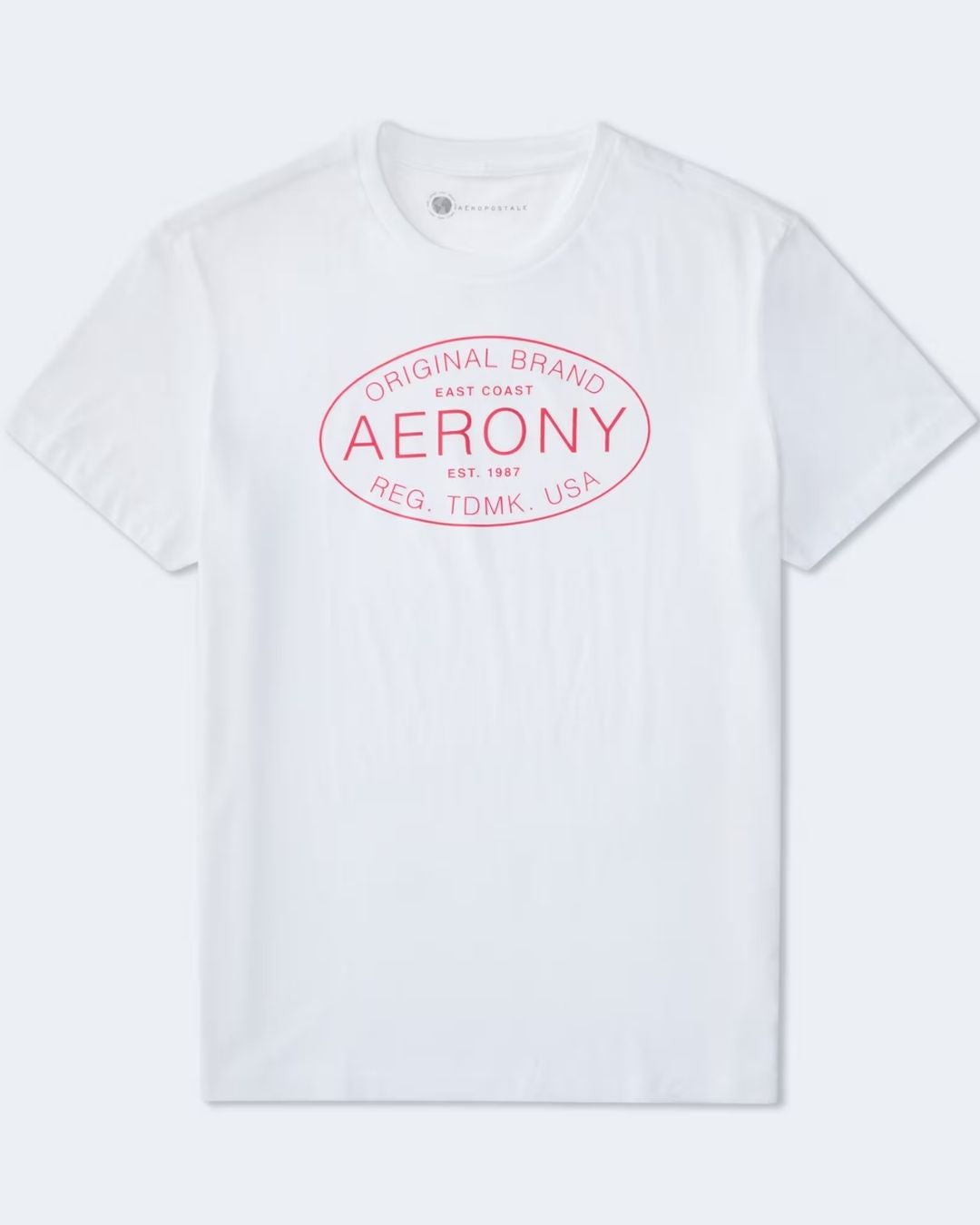 CAMISETA AEROPOSTALE DE CABALLERO BLANCA