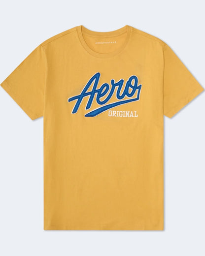CAMISETA AEROPOSTALE DE CABALLERO MOSTAZA