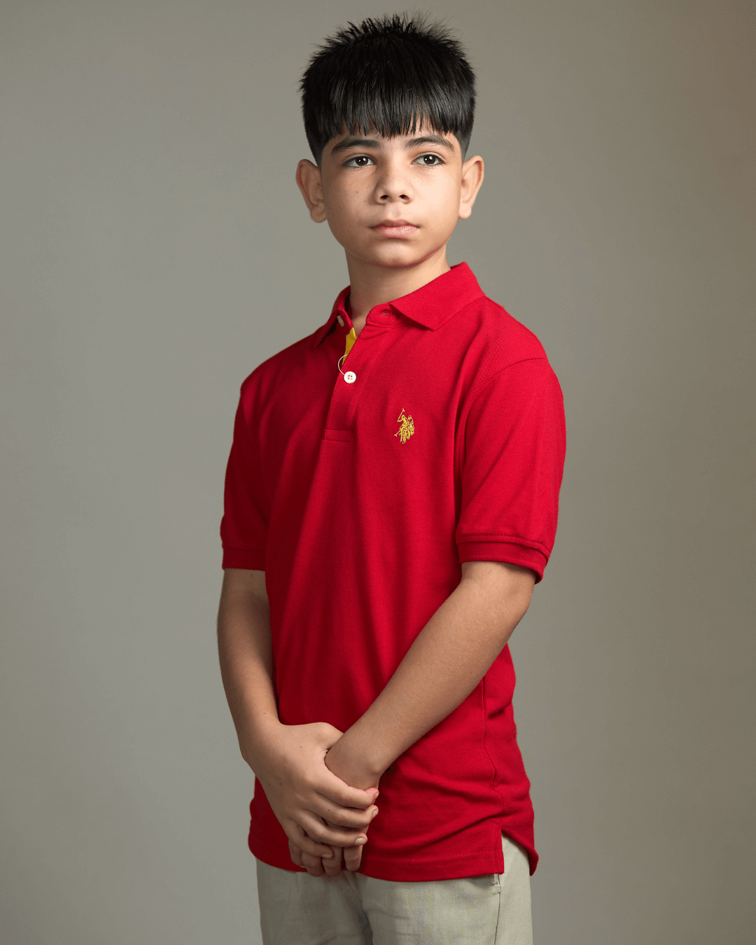 POLO US POLO NIÑO ROJA