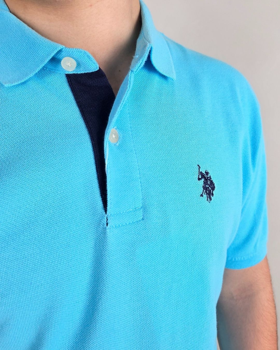 POLO U.S. POLO ASSN POLO CELESTE PARA NIÑO
