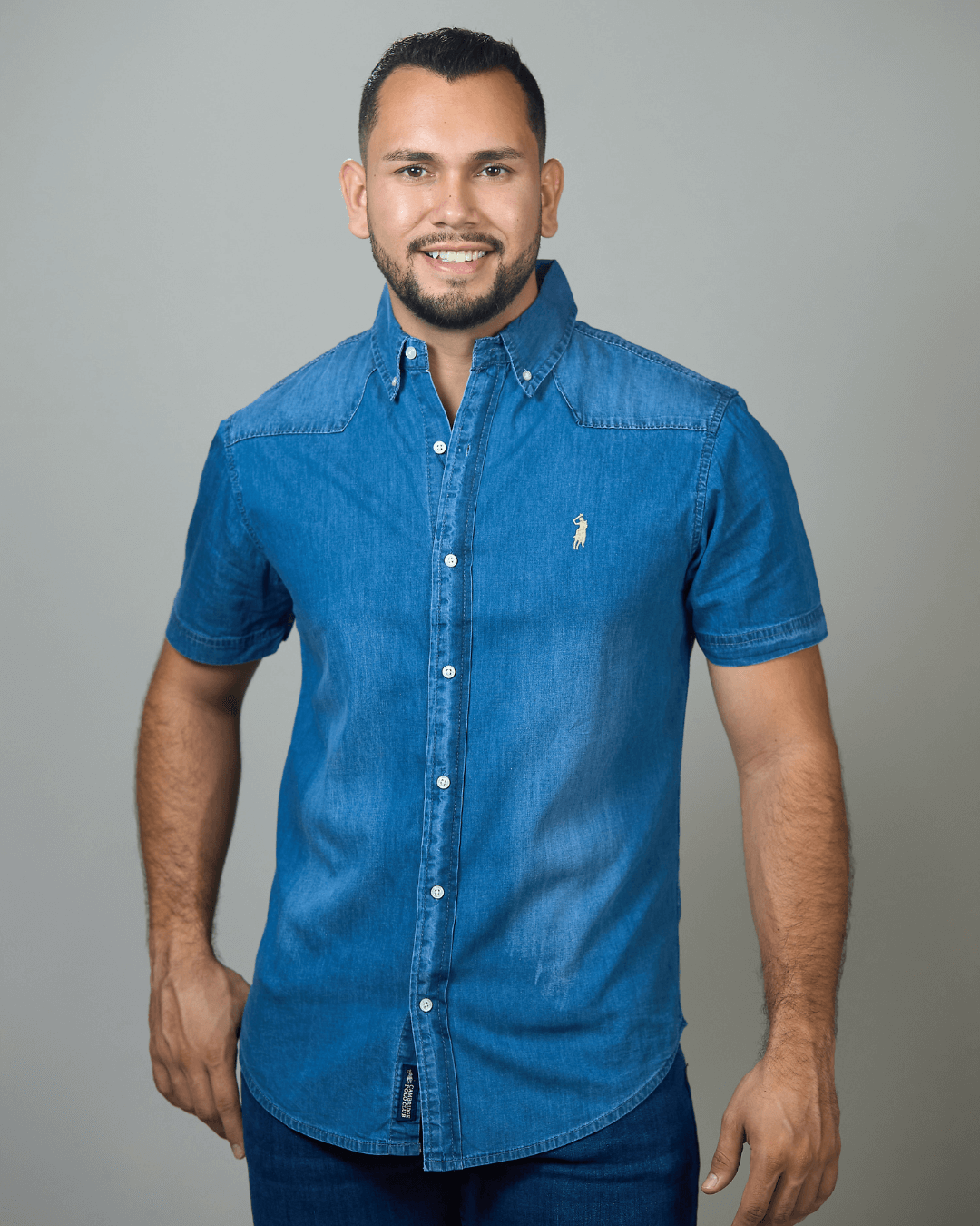 CAMISA CAMBRIDGE POLO MEZCLILLA