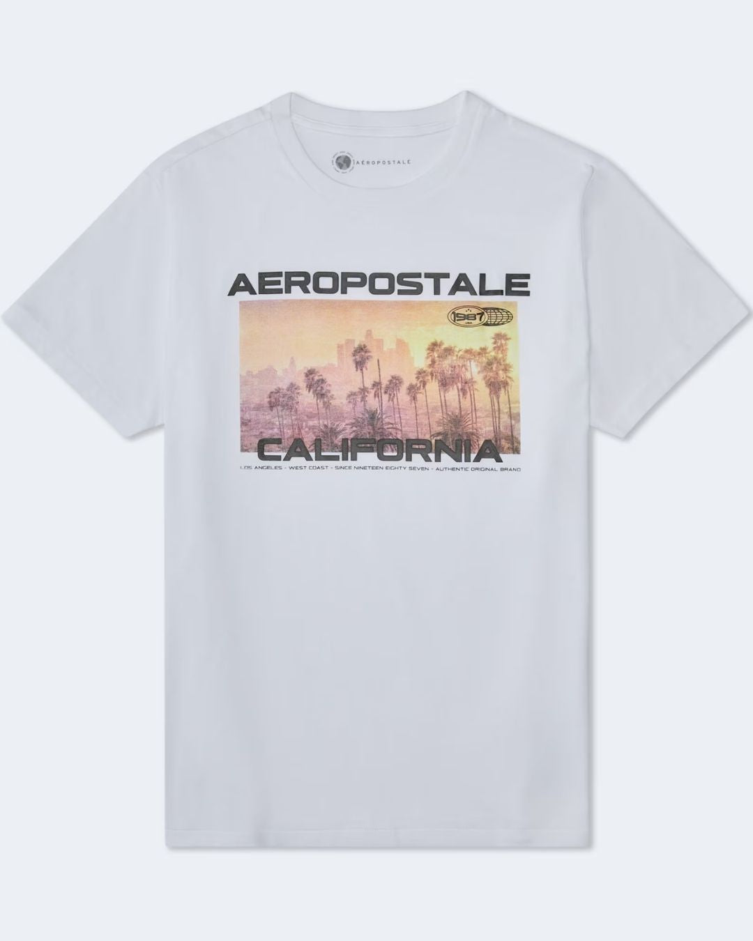CAMISETA AEROPOSTALE BLANCA PARA CABALLERO