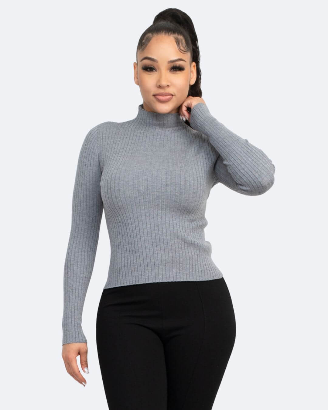 SWEATER IRIS GRIS