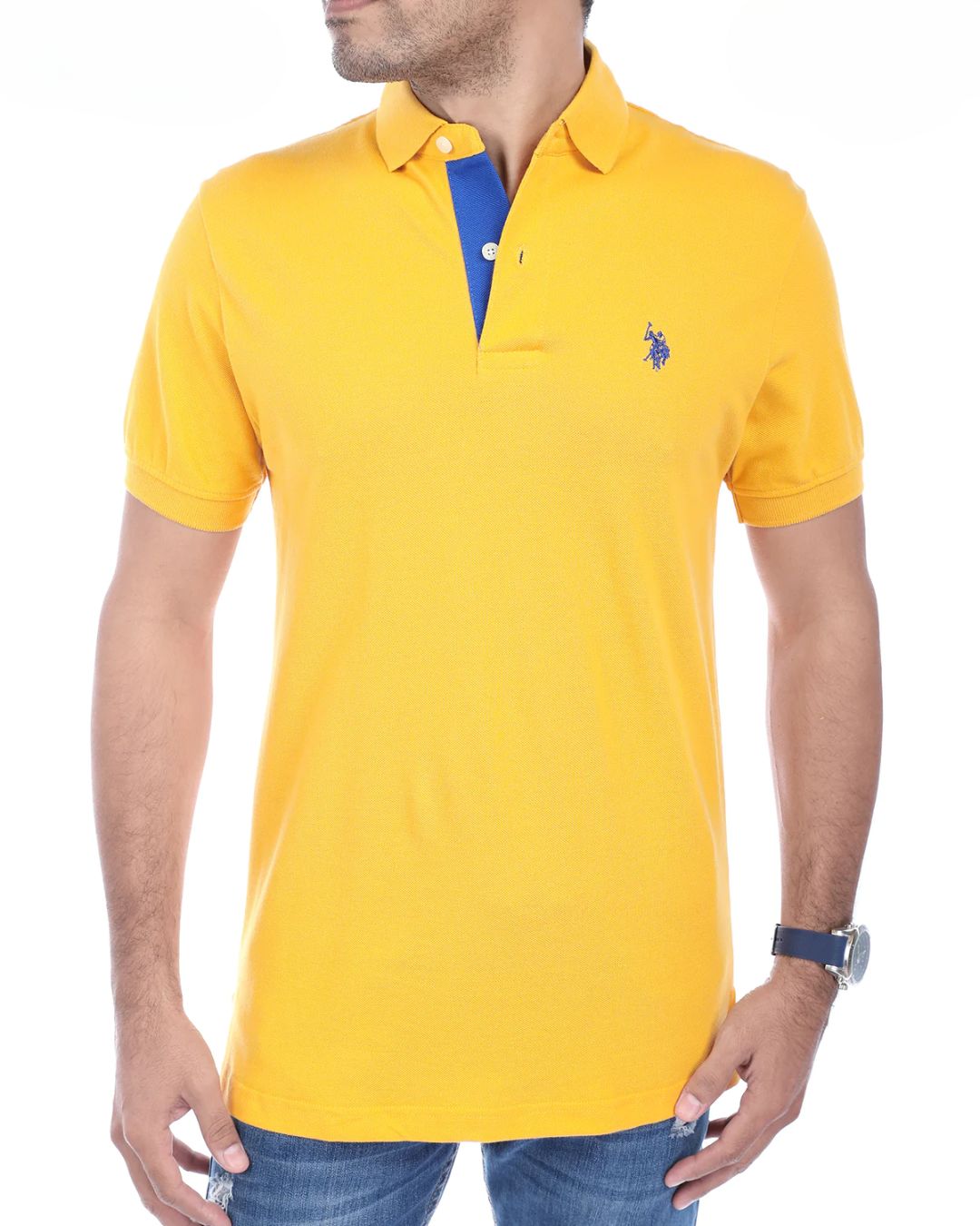 POLO U.S. POLO ASSN PLUS MOSTAZA PARA CABALLERO