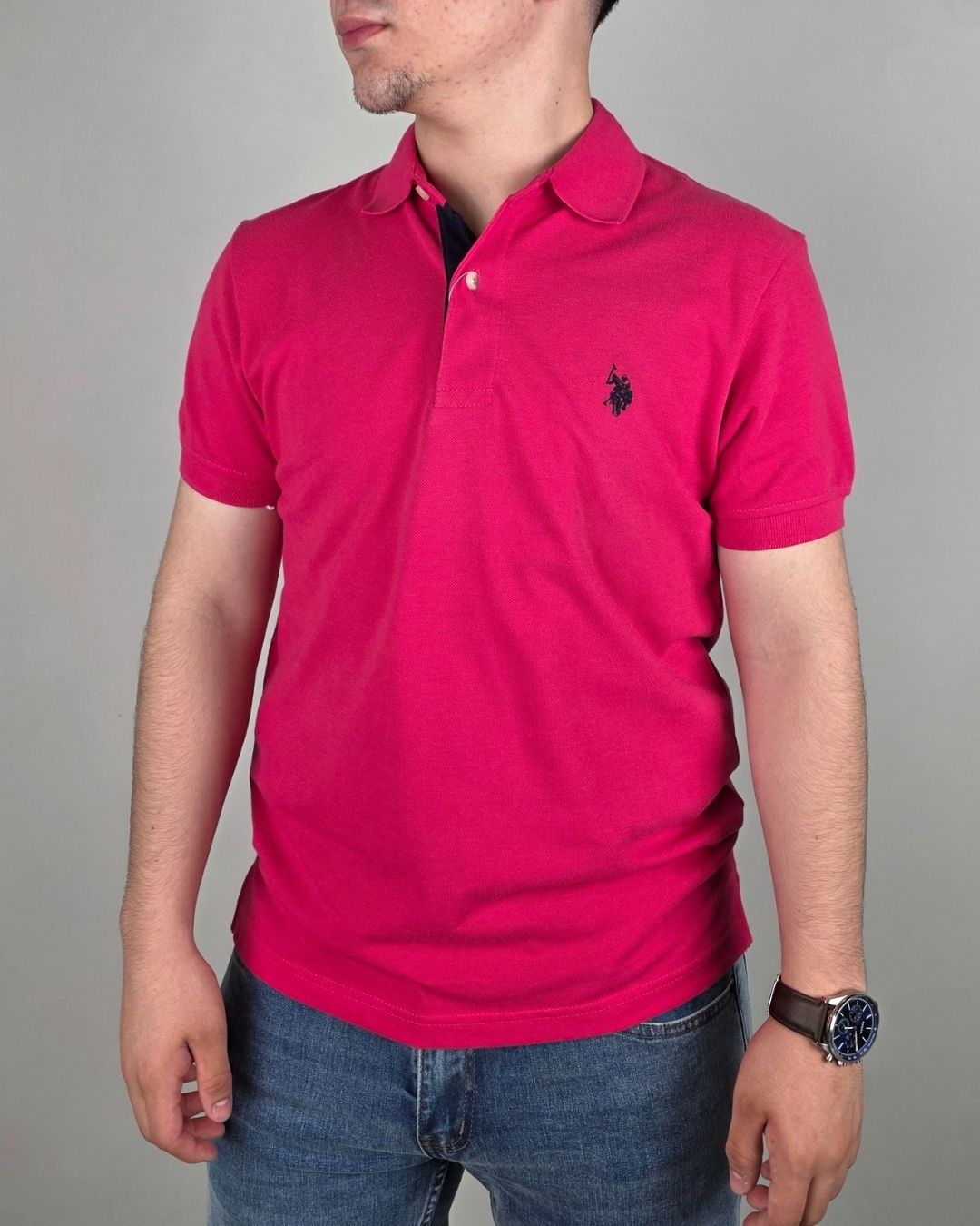 POLO U.S. POLO ASSN FUCSIA PARA CABALLERO