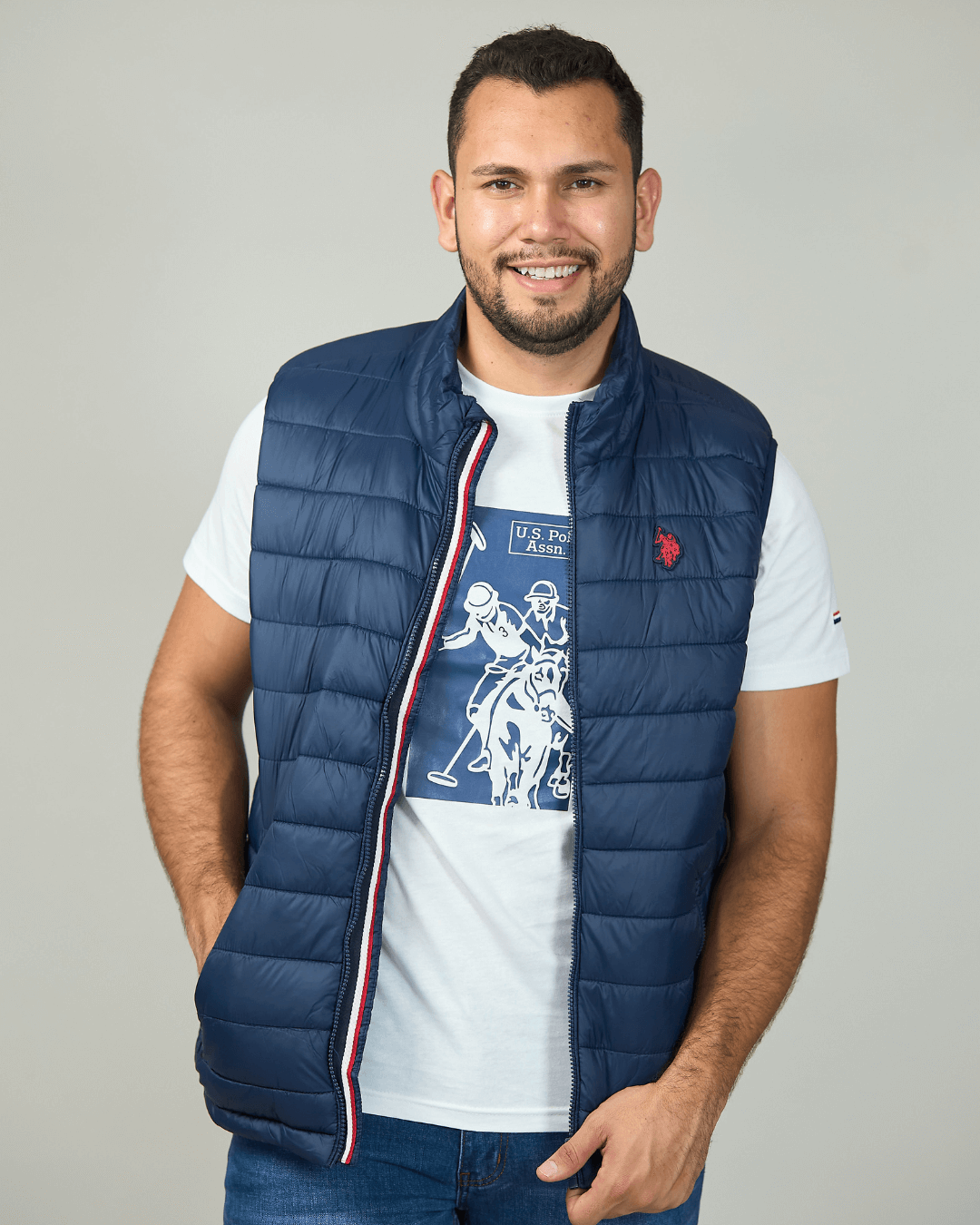 CHALECO US POLO AZUL PARA CABALLERO