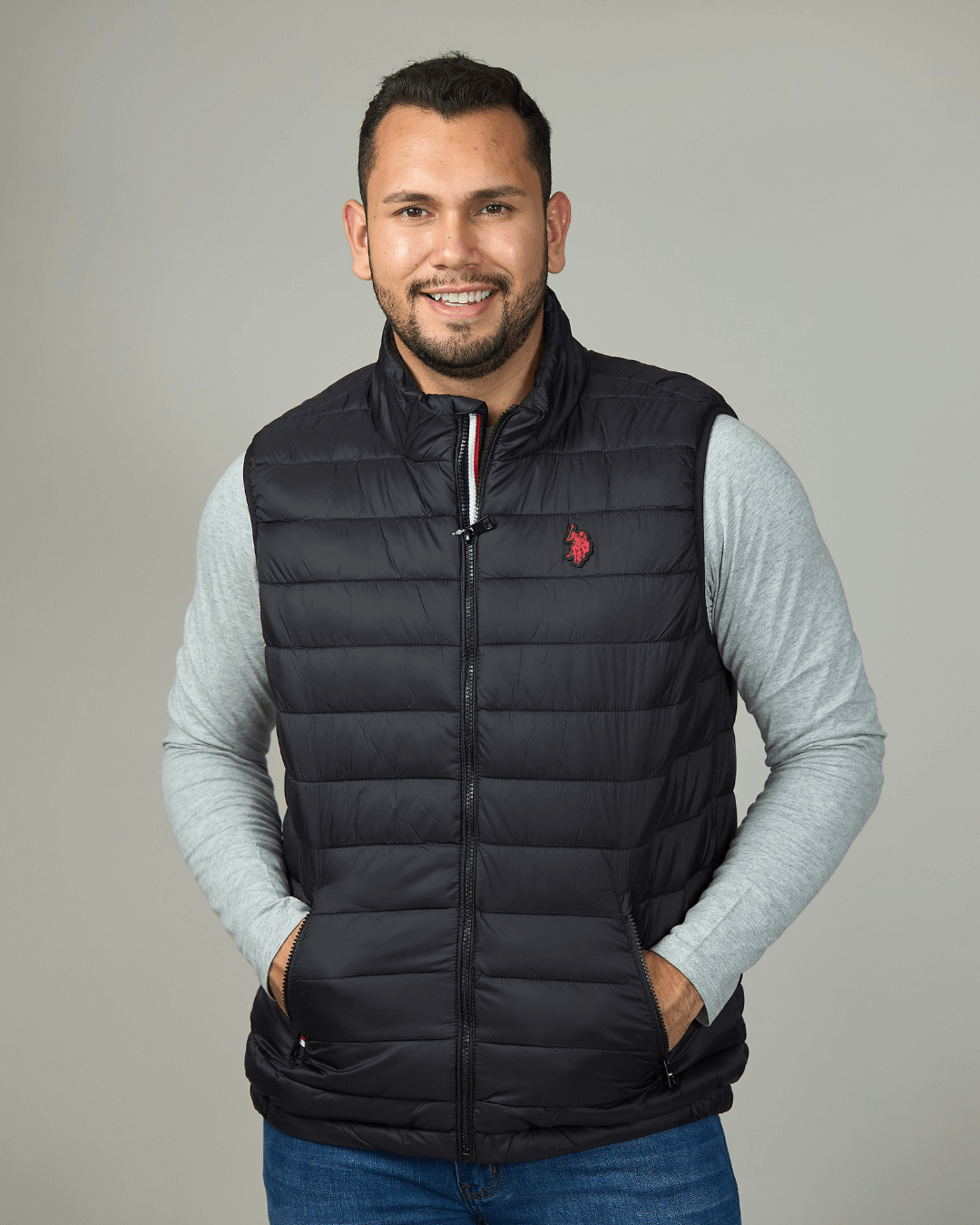 CHALECO US POLO NEGRO PARA CABALLERO