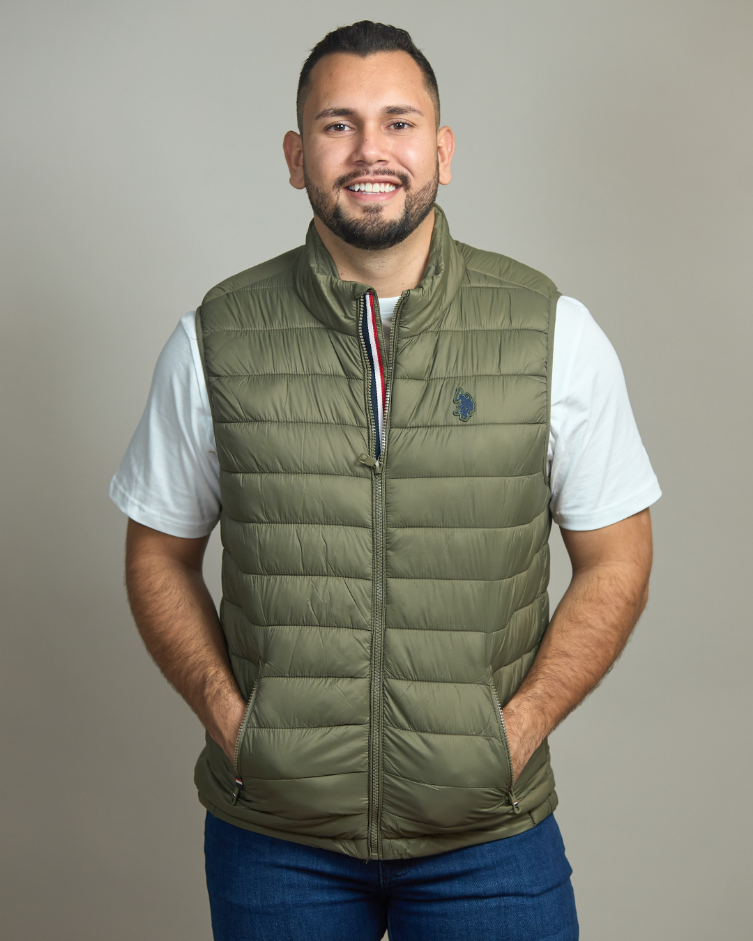 CHALECO US POLO VERDE PARA CABALLERO