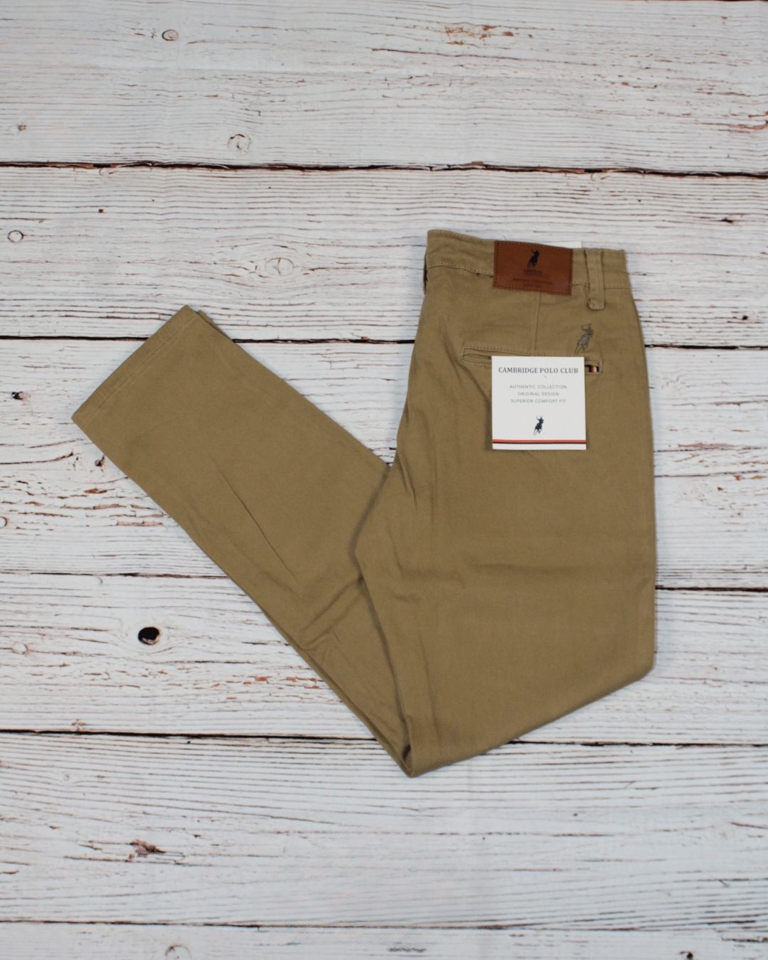 PANTALÓN CAMBRIDGE POLO BEIGE PARA CABALLERO