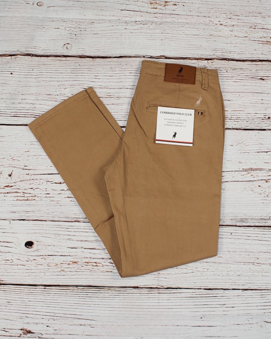 PANTALÓN CAMBRIDGE POLO BEIGE PARA CABALLERO