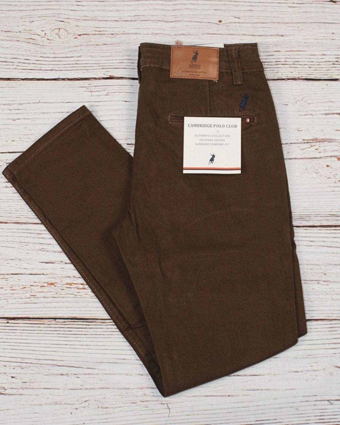 PANTALÓN CAMBRIDGE POLO CAFÉ PARA CABALLERO