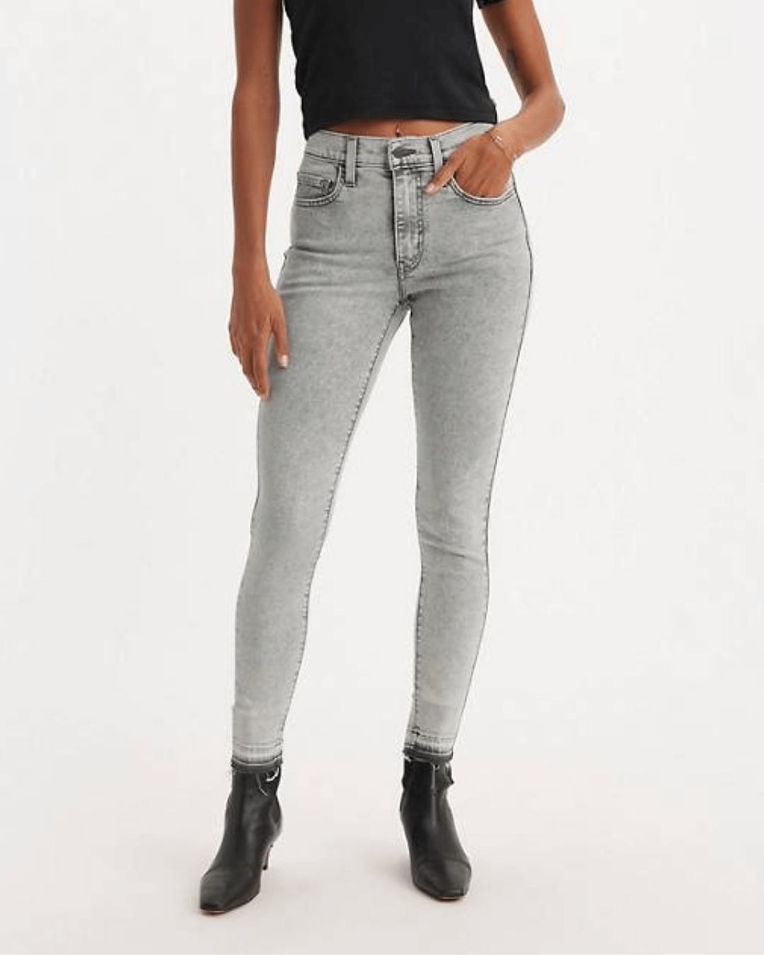 720 HIGH-RISE SUPER SKINNY GRIS