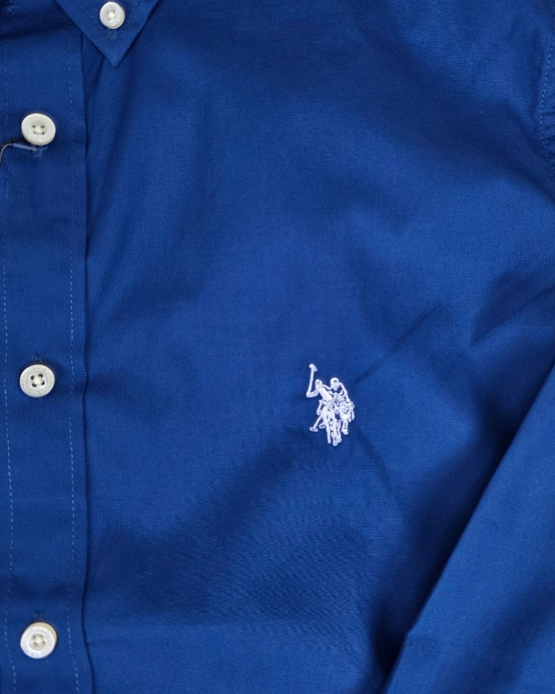 CAMISA U.S. POLO ASSN DE CABALLERO AZUL