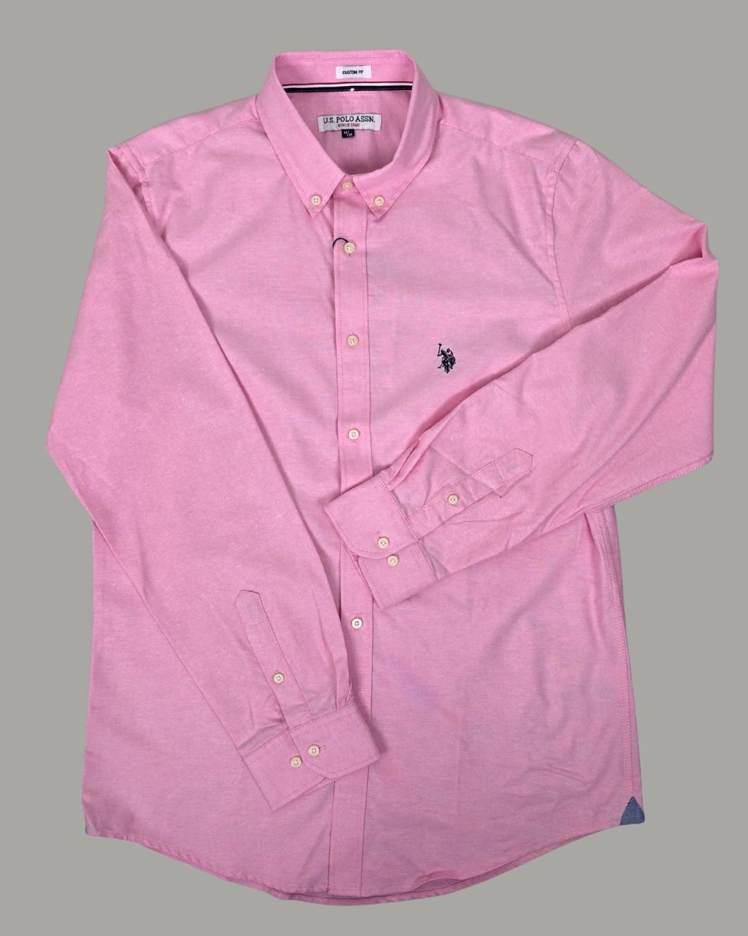 CAMISA U.S. POLO ASSN DE CABALLERO ROSADA