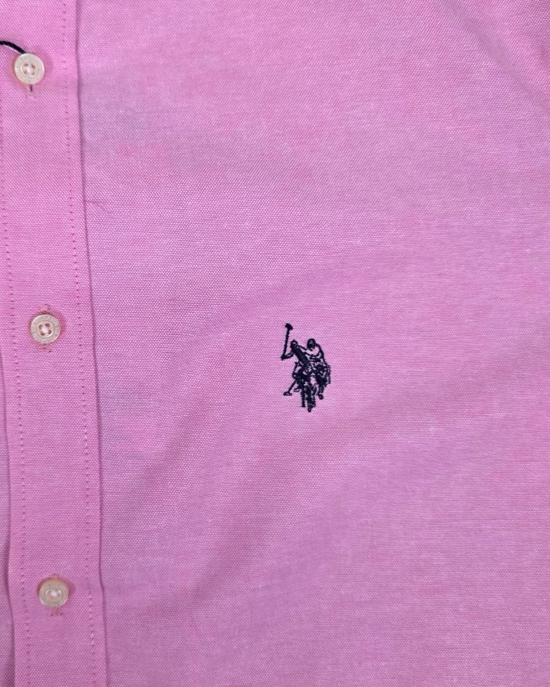 CAMISA U.S. POLO ASSN DE CABALLERO ROSADA