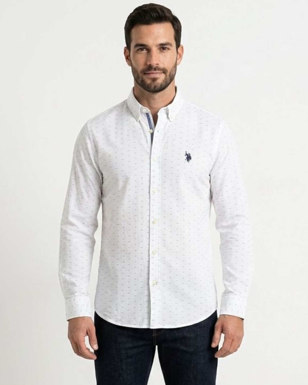 CAMISA US POLO ASSN MANGA LARGA CABALLERO