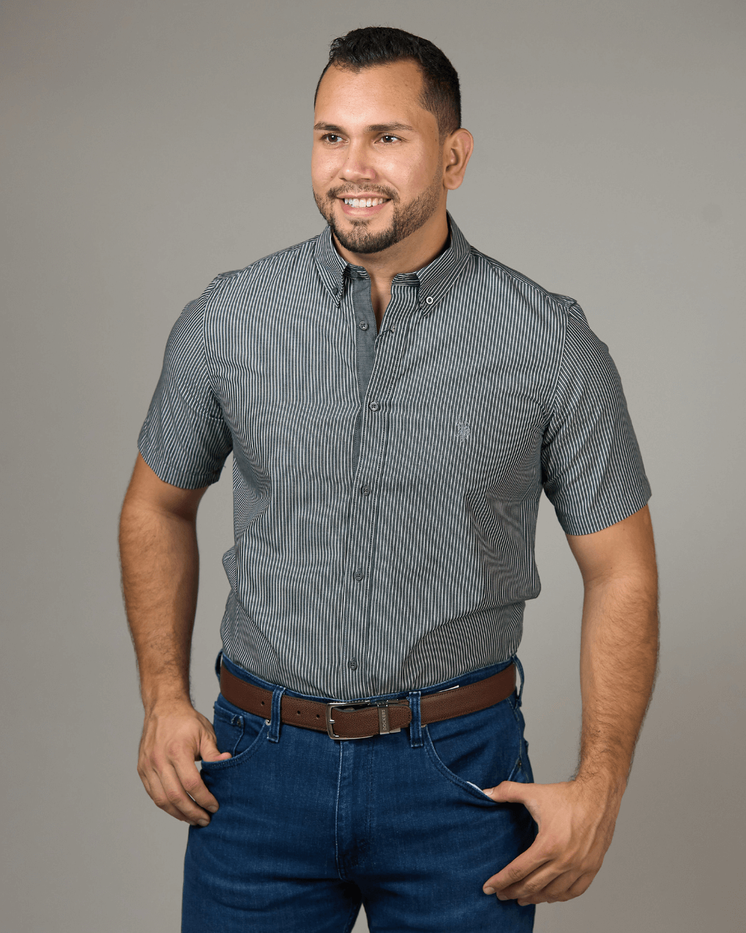CAMISA US POLO GRIS