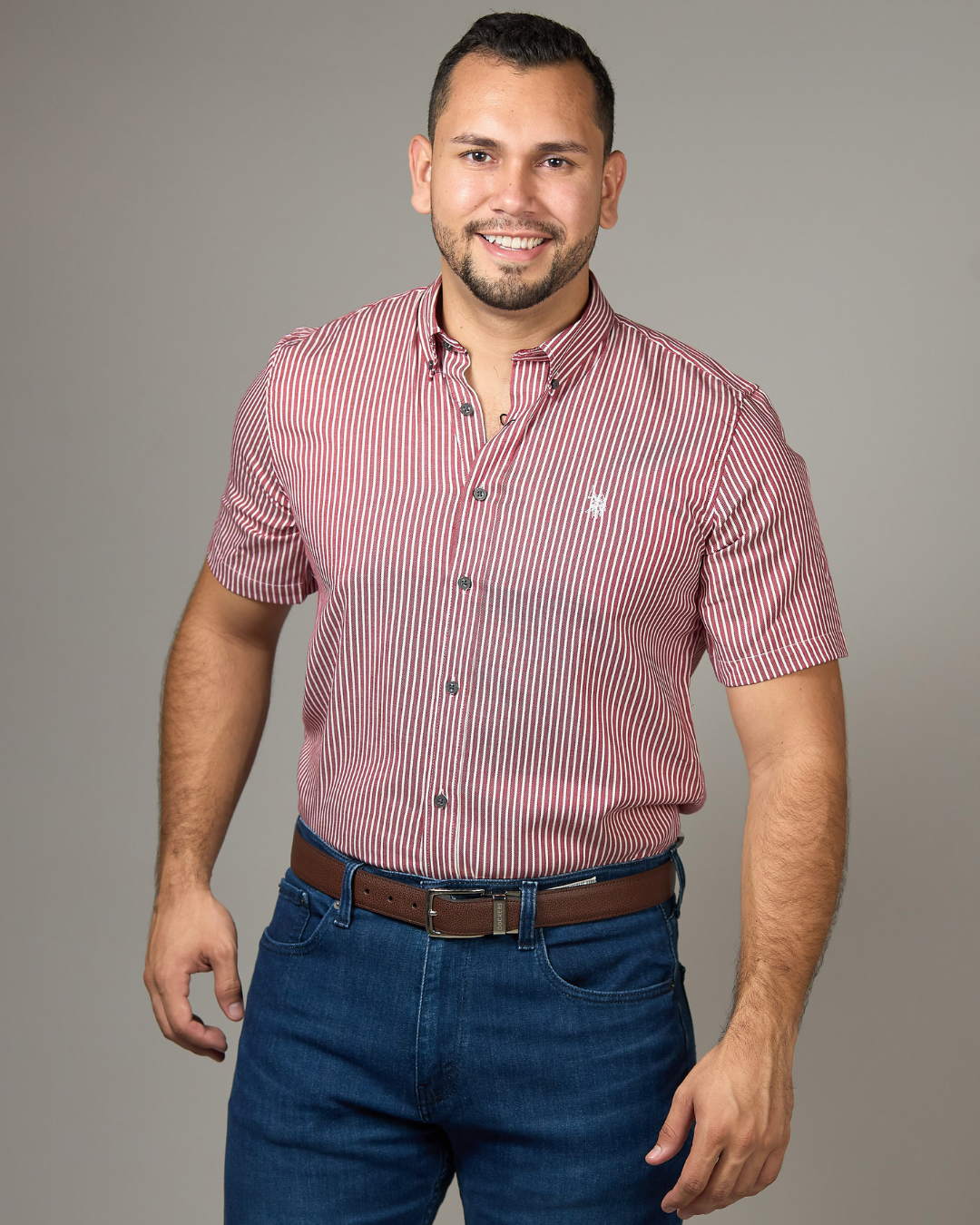 CAMISA US POLO ROJA PARA CABALLERO