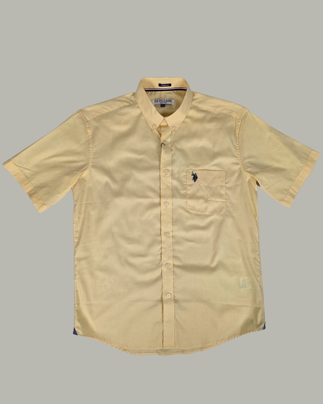 CAMISA U.S. POLO ASSN DE CABALLERO AMARILLA