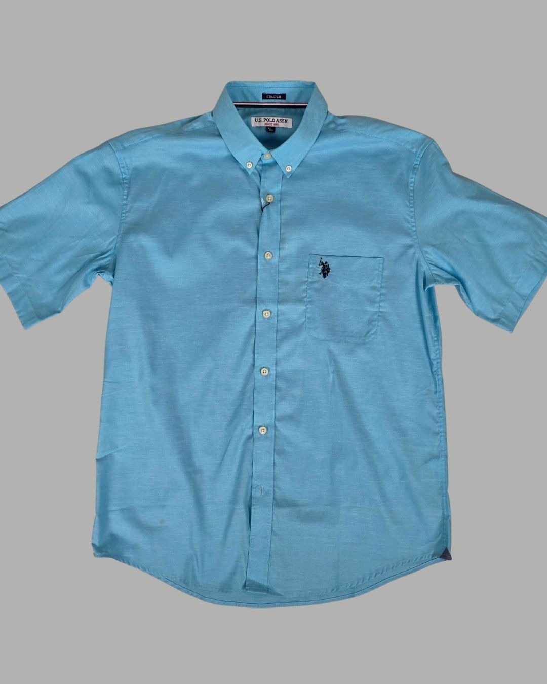 CAMISA U.S. POLO ASSN DE CABALLERO CELESTE